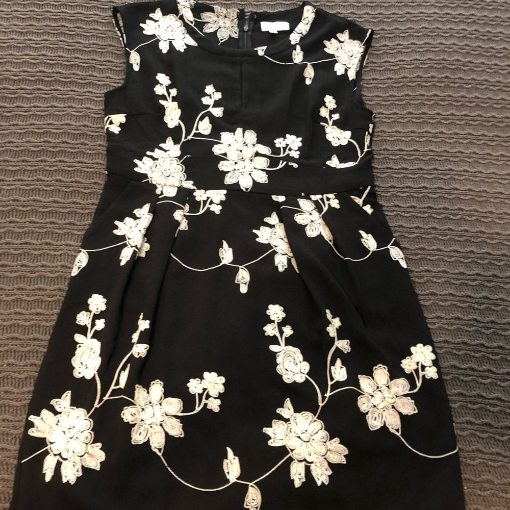 Black floral dress